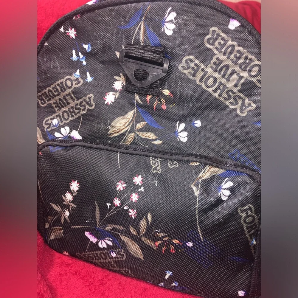 ALF (Assholes Live Forever) Floral “Emotional Baggage” Duffel Bag